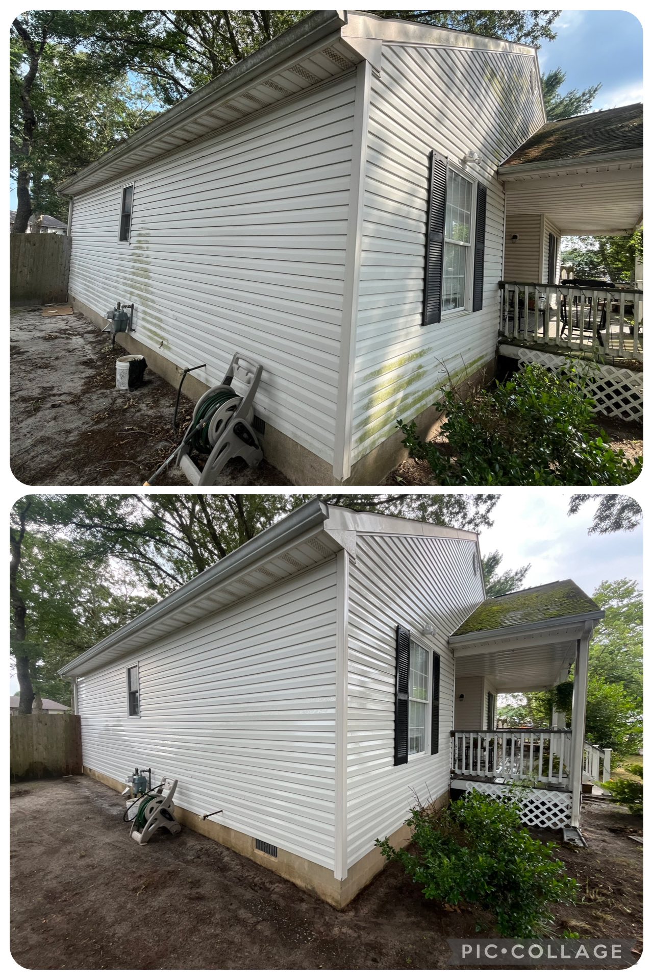 House washing before and after
