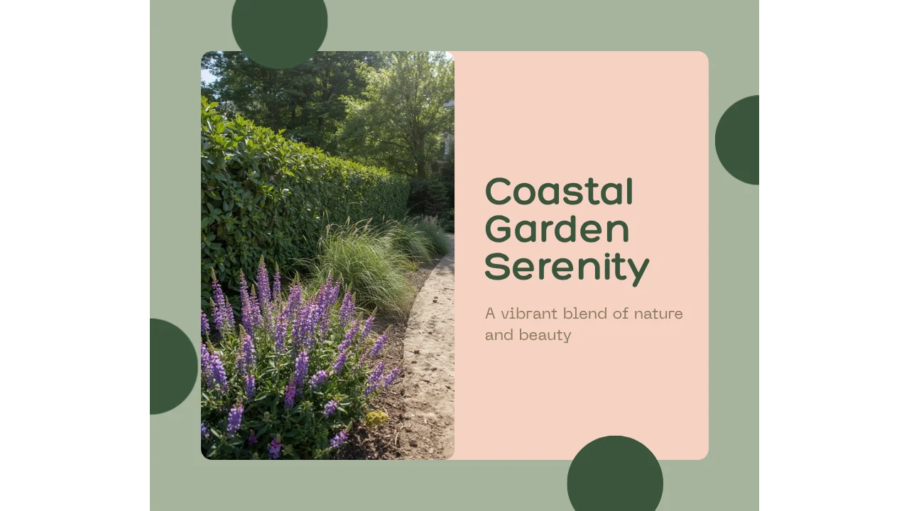 Native plant landscaping in a residential yard in Absecon, New Jersey