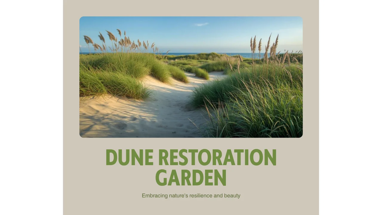 Native plant landscaping in Brigantine, NJ with salt-tolerant coastal grasses and flowering perennials