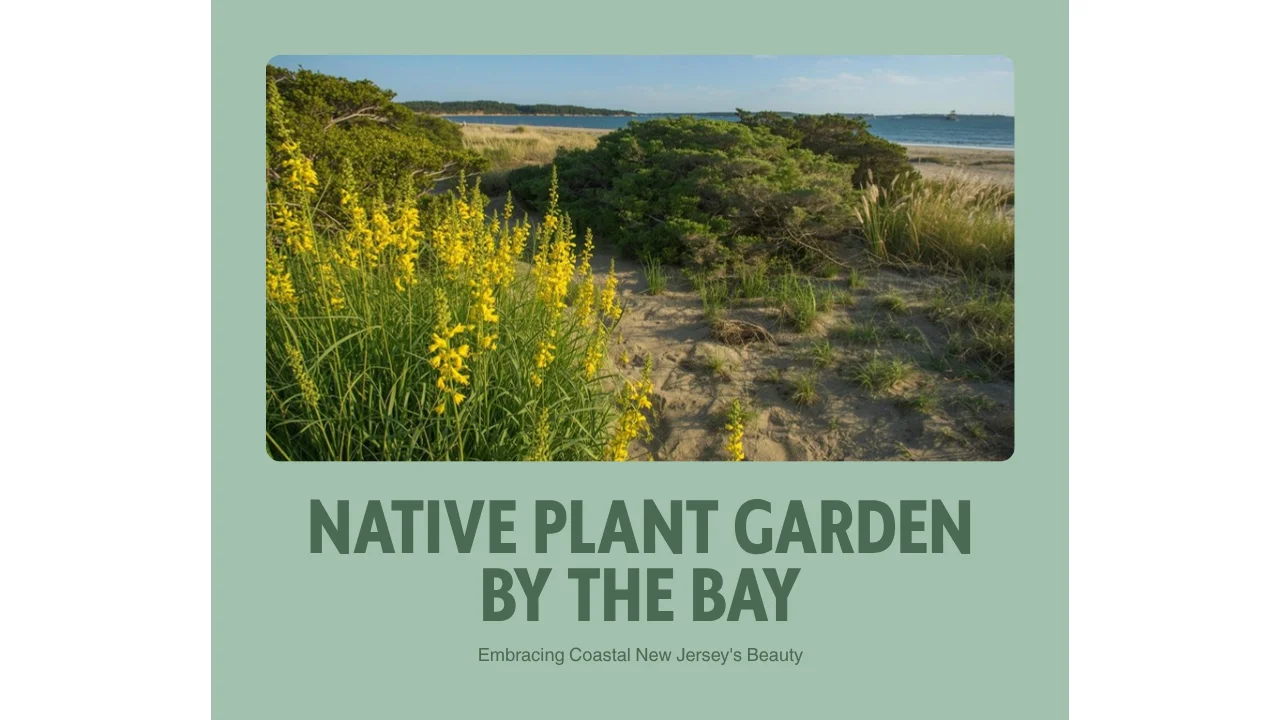 Salt-tolerant native plant landscape design near the coast in Somers Point, New Jersey